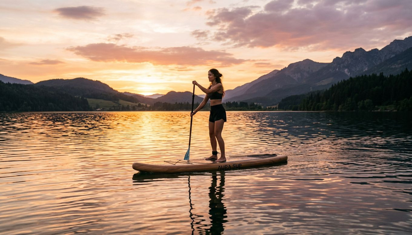 Sup al tramonto: la magia della natura vissuta in equilibrio sull’acqua